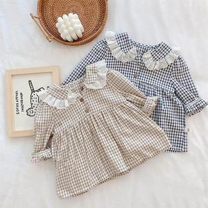 [RG43Q1O2]체크 카라 레이스 원피스형 바디슈트 204338