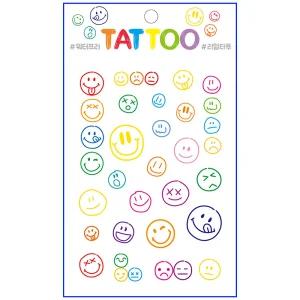 타투스티커 TS-002스탬프스마일 물없이10초완성 문신 51종