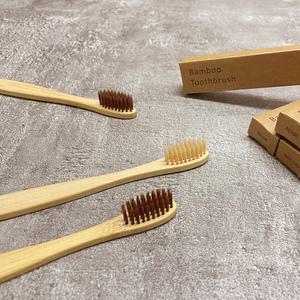 비긴에코 미세모 모소 대나무 칫솔 50개 / 제로웨이스트 밤부 나무 KC인증