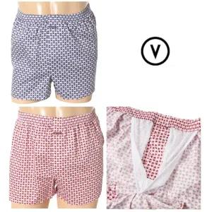 [롯데백화점]비비안 [남성팬티] 바람개비 패턴 분리망 있는 남성트렁크 TP8980F