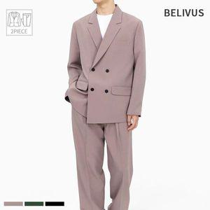 [NS홈쇼핑]빌리버스 남성 수트 더블 블레이저 정장 세미와이드 슬랙스 셋업 BIT168..