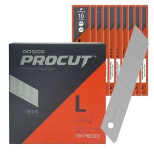 도루코 대형 카타칼 C커터칼날 리필100입 카 W8E088D