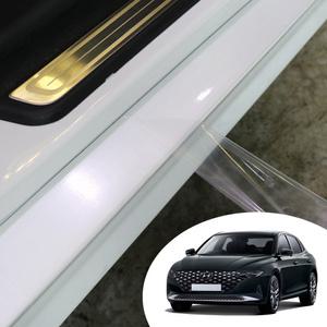 더뉴그랜져IG PPF 도어 스커프 스크래치 기스 차단 차량 투명 보호필름 3M