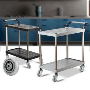 [RG1811RT]플라스틱 PP 2단 대 무소음바퀴 써빙카 웨곤