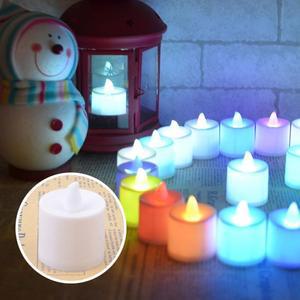 [RGM9RNQ8]칼라 점멸 LED 캔들 촛불 모형초 무드등