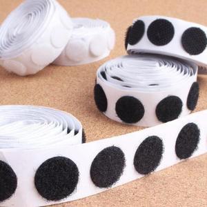 [RGM86169]원형 찍찍이 16mm 72세트 흰색 검정 찍찍이