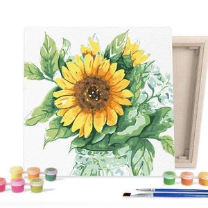 [RGKMR47P]DIY 페인팅 워터아트 해바라기글라스 25X25