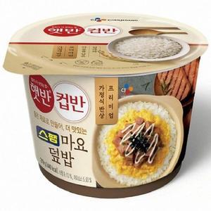 [XBIH7944_47]햇반 컵반 스팸마요덮밥 214g 24개 박스 CJ