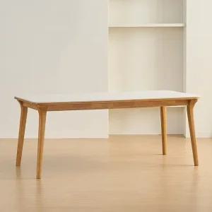 나폴리 포세린 세라믹 6인용 원목 식탁 1800 테이블