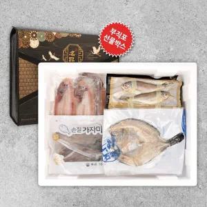 [보령수협] 반건조 수산 선물세트 4호 5kg/ 우럭,가자미,조기,박대+부직포가방