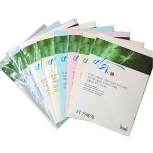 두성종이 바람지 A4 80G 15매 1포 종이 전통 한지 색지 포장지 프린트 복사 북아트 초대장 서한봉투 만들기