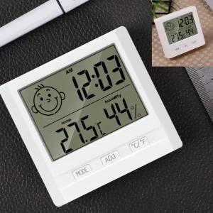 템팜 디지털 온도계 습도계  시계  온도측정  알람 미니멀  스마트