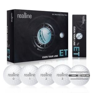 리얼라인 고반발 비거리 저압축 밸런스 발란스 골프공 이븐투어라인 ET 화이트 12구