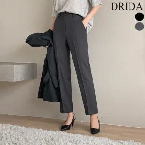 [드리다]드리다 여성 가을 일자 빅사이즈 밴딩 정장바지 슬랙스 팬츠 40-50대 미시 중년여성 엄마옷 하객
