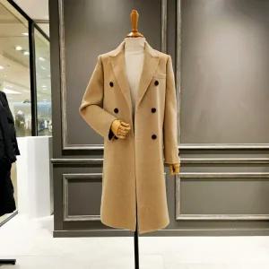 [대구백화점] [아니베에프]더블 버튼 모직 하프 코트(A4AWLC330)