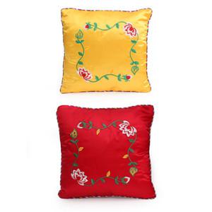 색동테두리 연꽃자수 목탁 방석 (2색/3사이즈)