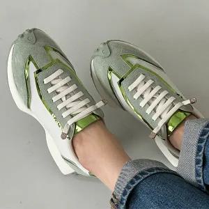 [롯데백화점]원더슈즈 [어디에나찰떡]원더슈즈 천연소가죽 블링라운드 밴딩 키높이 스니커즈 4CM