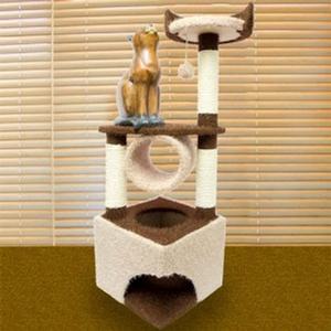 고양이 캣 타워 코너 장난감 스크레쳐 타워 하우스 (W72FA5F)