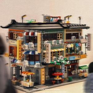 LOZ 미니 블록 십대 빌딩 장난감, DIY 벽돌, 홍콩 건축 건물  하우스 퍼즐, 집 장식 선물, 1052