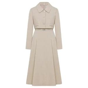 [LINE](광주신세계)[라인어디션] [BYLYNN]카라 자켓 벨티드 원피스 NCOPOJ7000