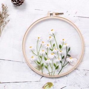 DIY 프랑스 자수 패키지 망초꽃 공예 틀 WC423DC