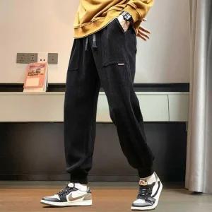 [라일리] Rly 코듀로이 융기모 밴딩팬츠 보온 조거팬츠 골덴바지