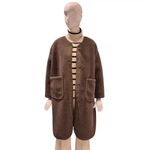 [롯데백화점]파파야 뽀글이 무스탕 코트(PNORCT001D)