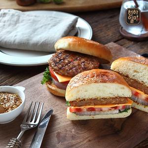 [천하일미] 홍석천 이원일 떡갈비 패티 총4장 매콤2팩