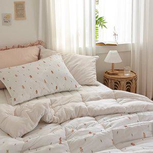 [씨엘]해피쿼카 먼지없는 차렵이불 싱글 이불베개세트 키즈 이불세트 아이방