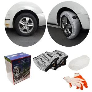 우레탄 직물 스노우 체인 패블릭 자동차 강력한 제동