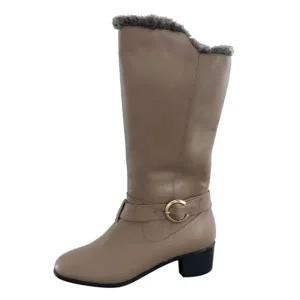 [롯데백화점]에스콰이아 여성 퍼 롱부츠 EQDWBG916BR