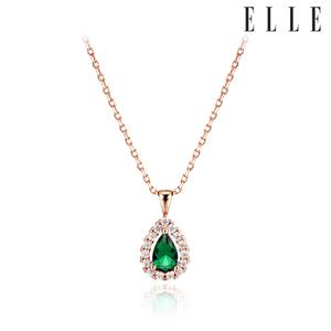 [엘르주얼리] 그린 티어 목걸이 ELBRNN199