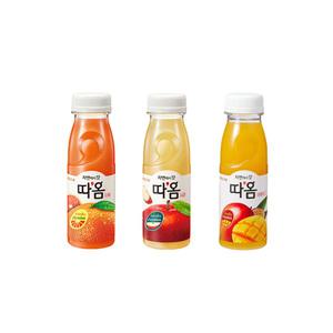 빙그레 따옴주스 235ml 3가지맛 자몽맛4+사과맛4+망고4/총12개입/냉장무배