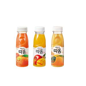 빙그레 따옴주스 235ml 3가지맛 자몽맛4+망고맛4+오렌지맛4/총12개입/냉장무배