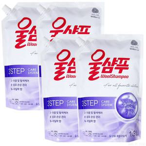 울샴푸 퍼플라일락 겸용 리필 1.3L 4개