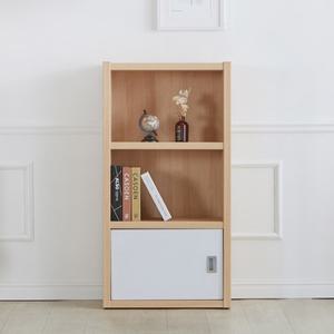 [숨결]트레이 3칸 낮은 도어 책장 600