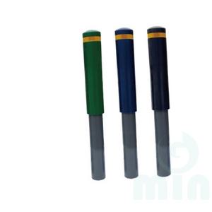 굿마인드 철제 우레탄볼라드 125파이(매립식) 진회색1줄H1050 차량금지봉 신호등바리게이트 신호등안전바