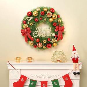 [BZJL730J_4C]홉플 60cm 럭키 원형 리스크리스마스 장식품