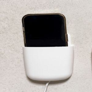 [3개묶음] 리모컨정리함 리모컨꽂이 색랜덤 1개 벽면접착부착리모컨 소품휴대폰 꽂이