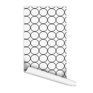 [HYIJPB8V_4B]조각벽지 서클패턴 접착식 패브릭월페이퍼