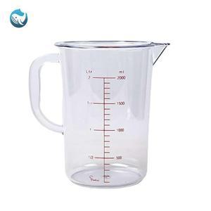 주방 가벼운 카페 폴리 카보네이트 대형 대용량 500ml 2리터 2l 요리 계량 용기 1리터 1l 1000 컵 2000ml