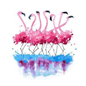 [KGPQWNH4_4B]명화 그리기 러브 플라망 고의 호수 40x50