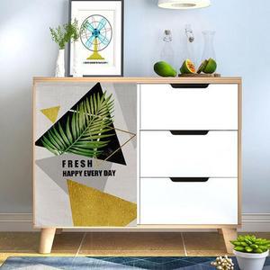 [HYIJSQC9_4B]찍찍이커튼 이파리형 주방창문가리개