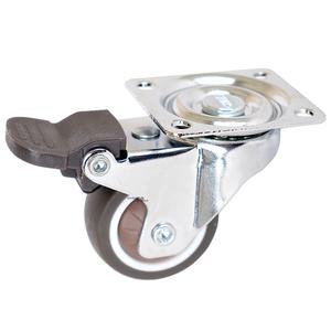 HK캐스터 TPR 1인치 회전 BK 바퀴 / 협탁 책상 탁상 아기침대 가구바퀴 무소음 병원 실내
