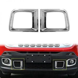 레니게이드 튜닝 용품 지프 2015-2017 ABS 앞범퍼 하단 그릴 메쉬 에어벤트 커버 베젤 트림 인서트 장식