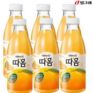 빙그레 따옴 오렌지주스 730ml (6입)