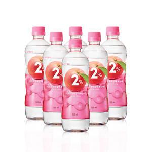LL 롯데칠성 2% 이프로부족할때 복숭아맛 PET 500ml X 6개입 ( 이온음료 스포츠 음료수
