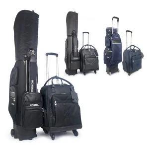 GENSHO 혼마 바퀴형 휠 캐디백 캐리어 보스턴백 국내산 바퀴 골프백 세트