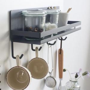 [BZFG8K41_51CR]철선반 부착형 마스크 모자 차키 걸이 선반