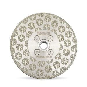 화강암 전기 DT 석재 도금 5인치/8인치 양면 5인치 및 절단 연삭 블레이드 타일용 대리석 스레드 X 플랜지 디스크 DIATOOL